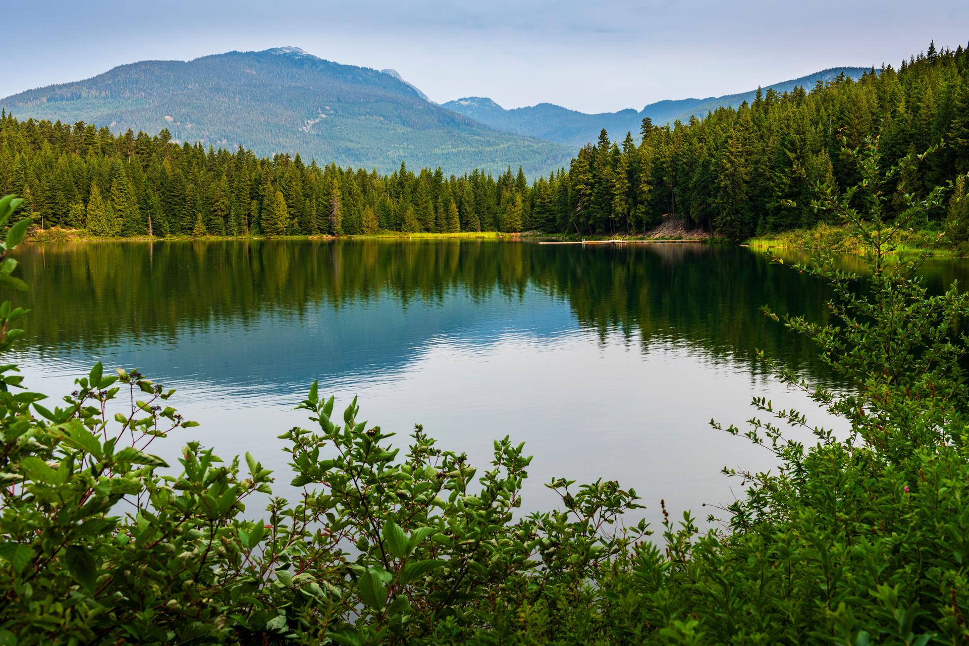 beautiful lake near Kamloops in British Columbia in Canada